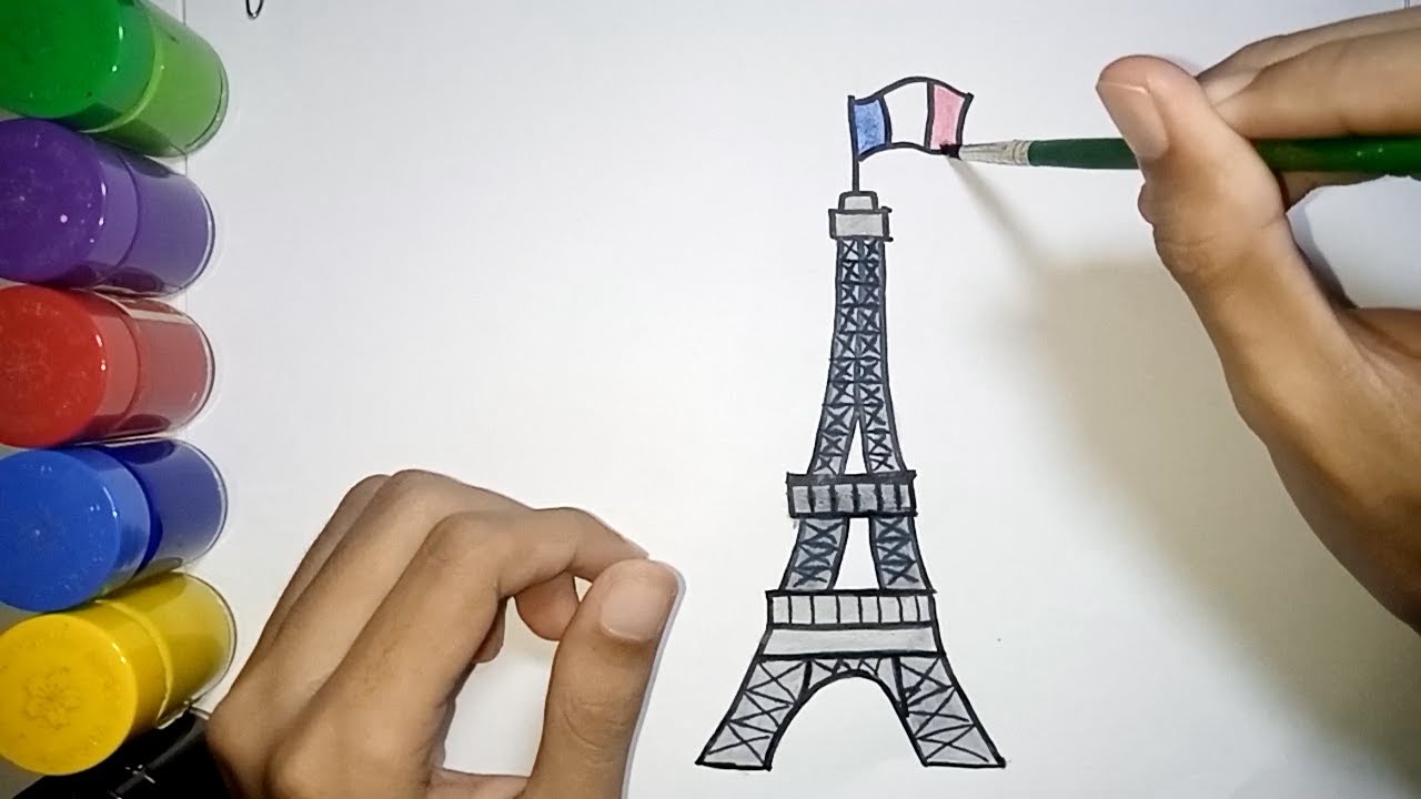 Menggambar Menara Eiffel Untuk Pemula 