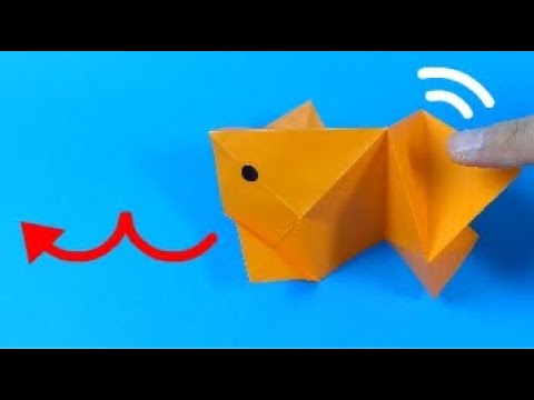 動く折り紙「ゆらゆら金魚」Action Origami "Swinging Goldfish" 