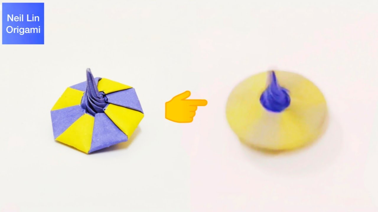 Origami Toys - How to Make a Spinning Top 