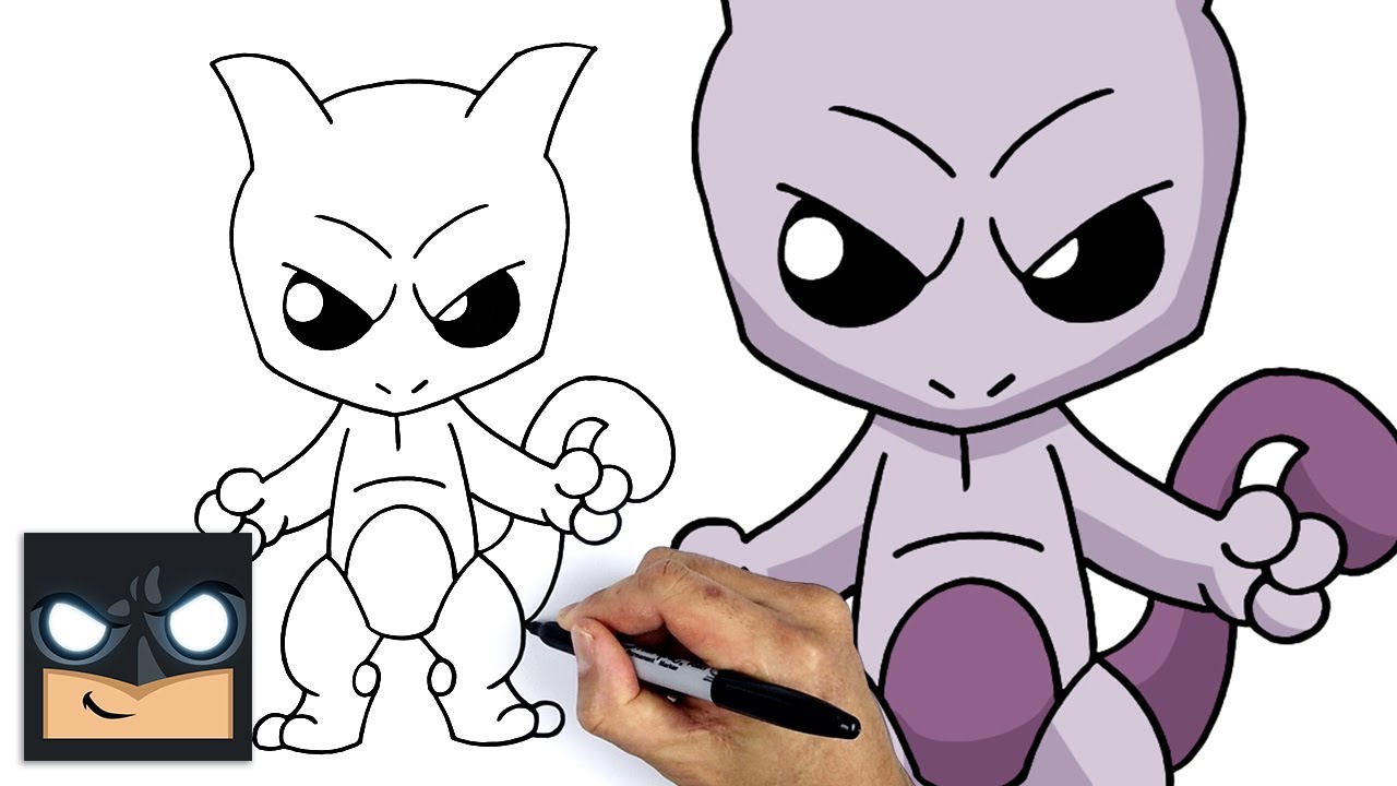 How To Draw Pokemon | Mewtwo 
