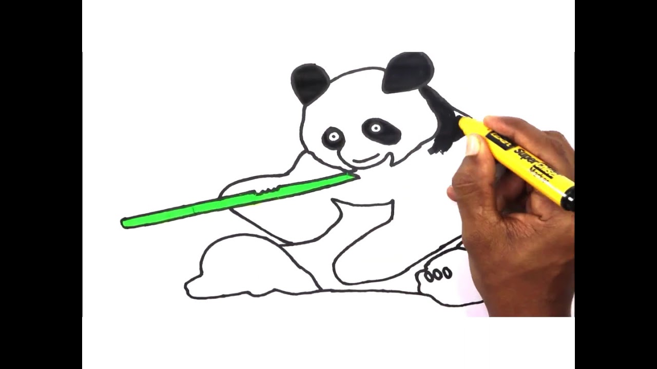 #shorts panda bear drawing easy coloring animals drawing easy 