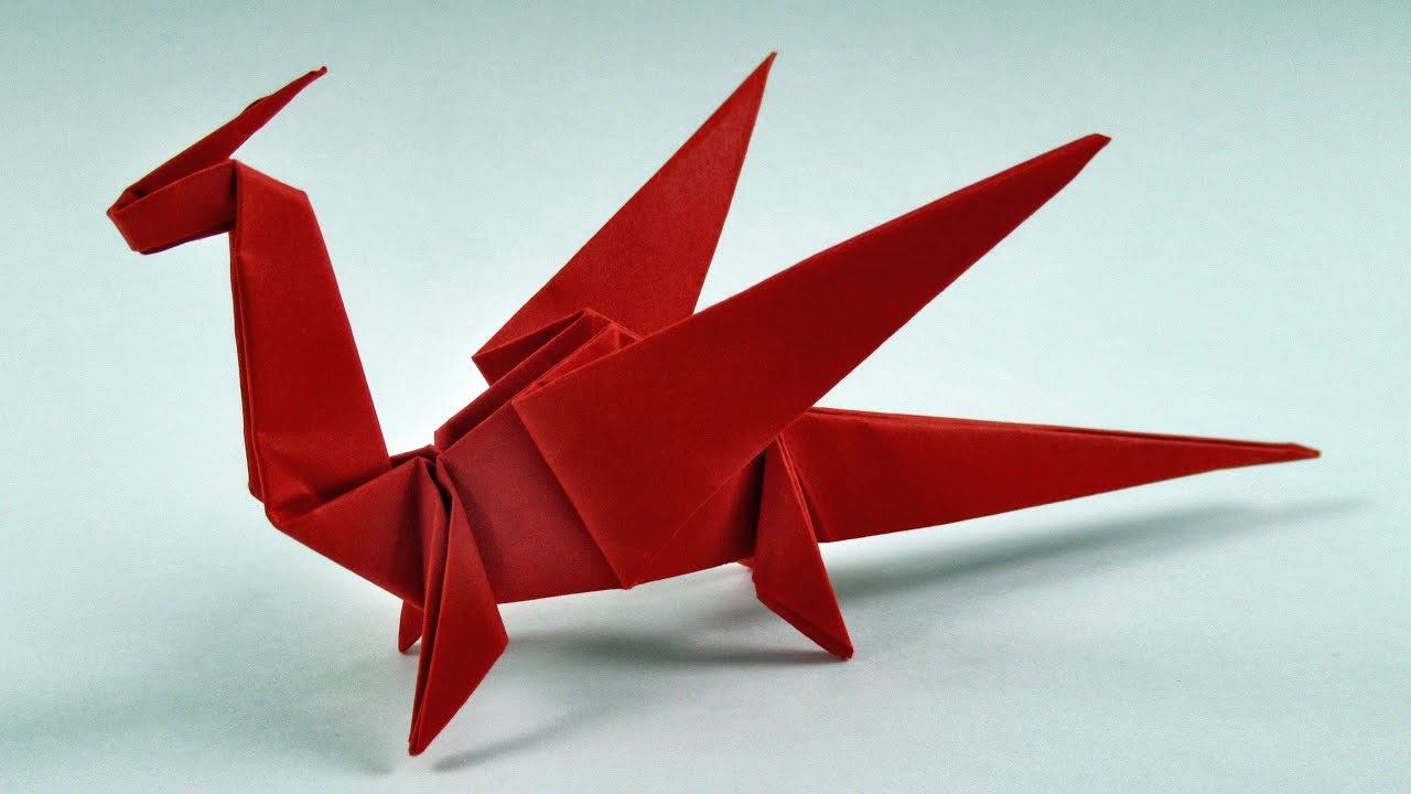 How To Make a paper dragon - Origami Easy Dragon 