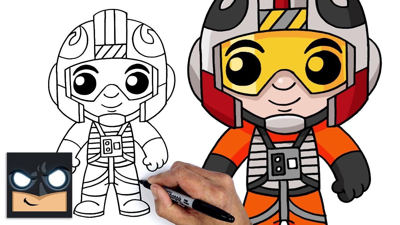 How To Draw Star Wars | Rebel Pilot 