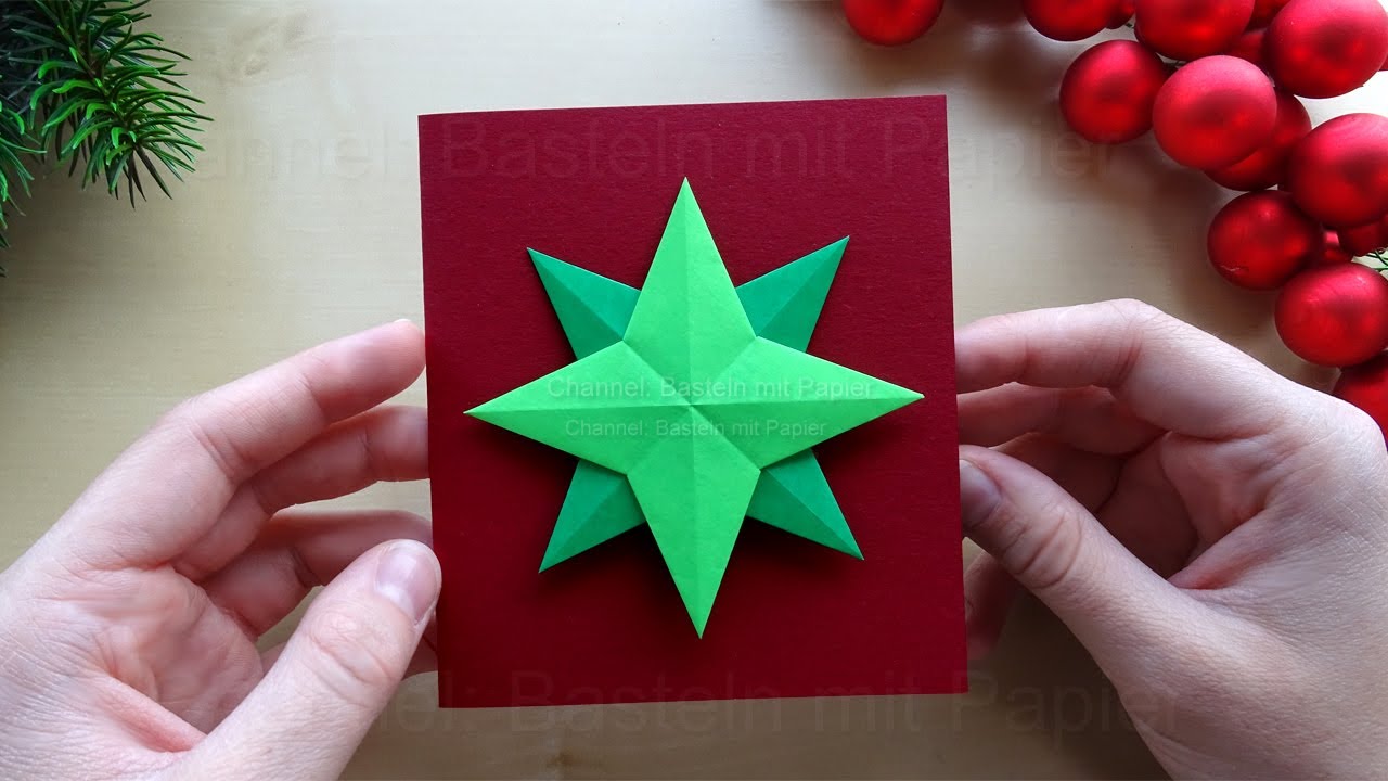 Weihnachtskarten basteln mit Papier - Weihnachtsgeschenke selber machen - Basteln für Weihnachten 