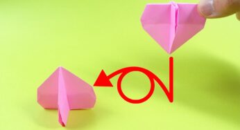 動く折り紙「クルリンももくり」Action Origami “Stand Up Peach & Chestnut”