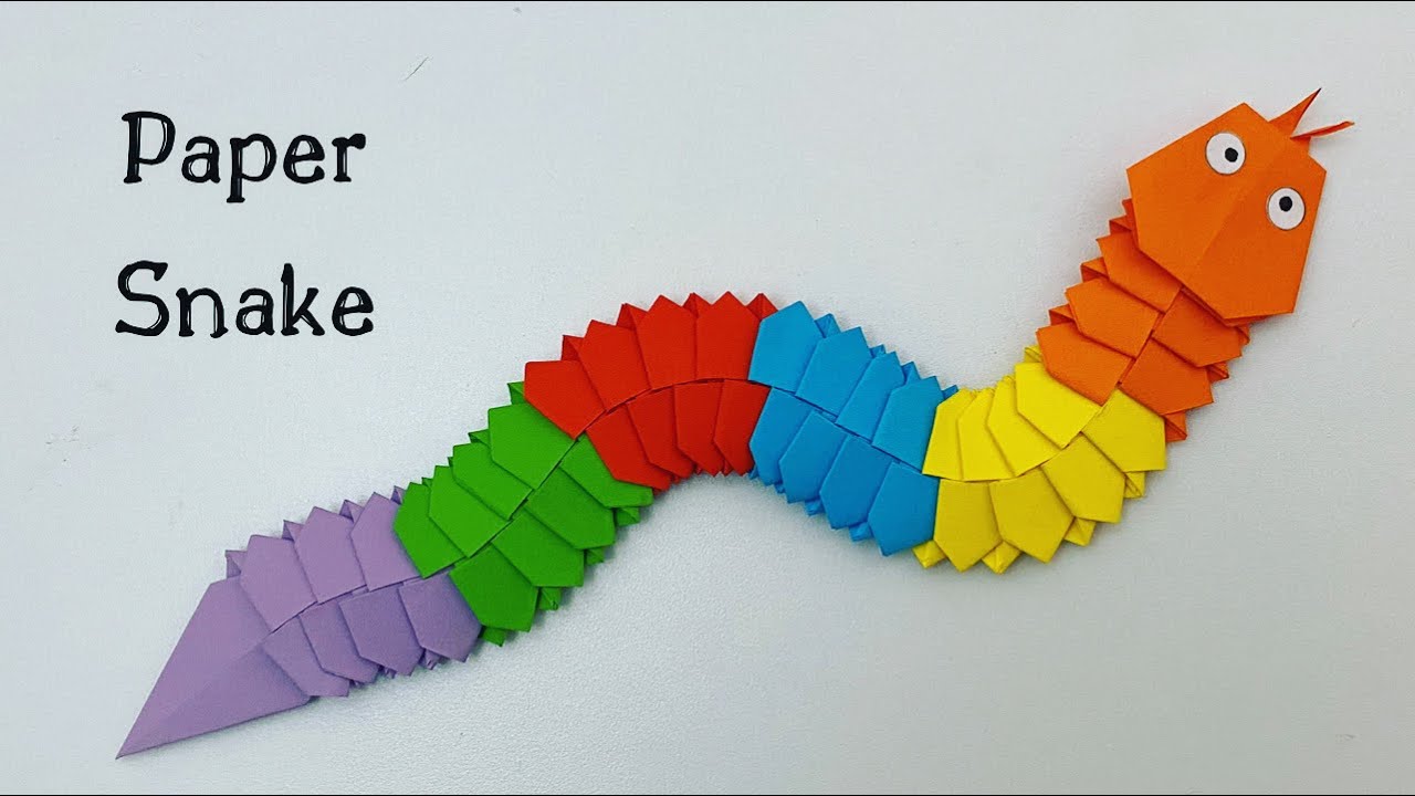 DIY PAPER SNAKE / Paper Crafts For School / Paper Craft / Easy kids craft ideas / Paper Craft New 