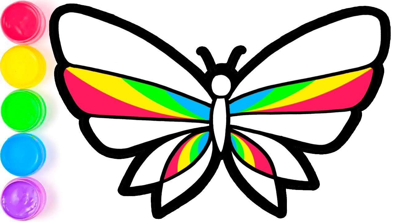 Amy Flower Butterfly Menggambar dan Mewarnai untuk Anak-anak 