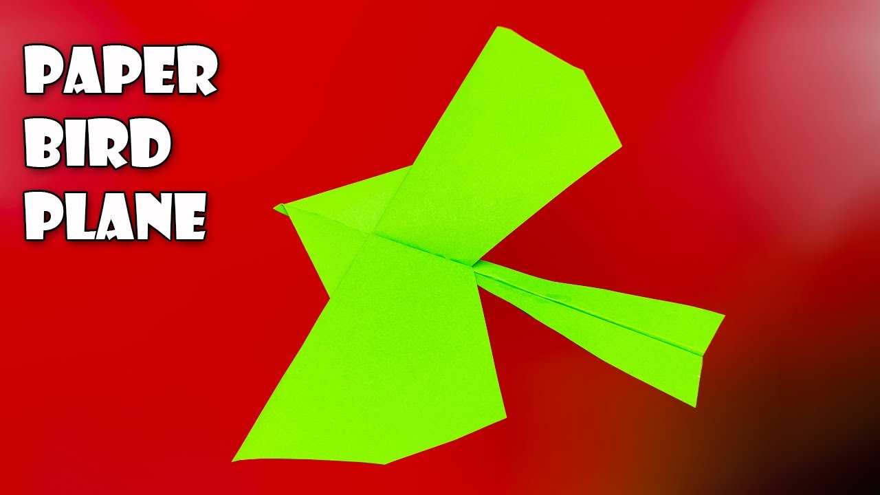 Paper Bird plane | Best origami paper Plane | How to make paper airplane model | Origami Bird Plane 