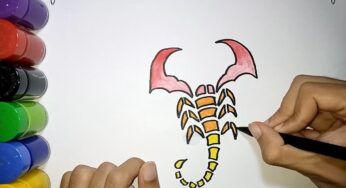 How To Draw Scorpion Tribal Design | Menggambar desain tato tribal bagus