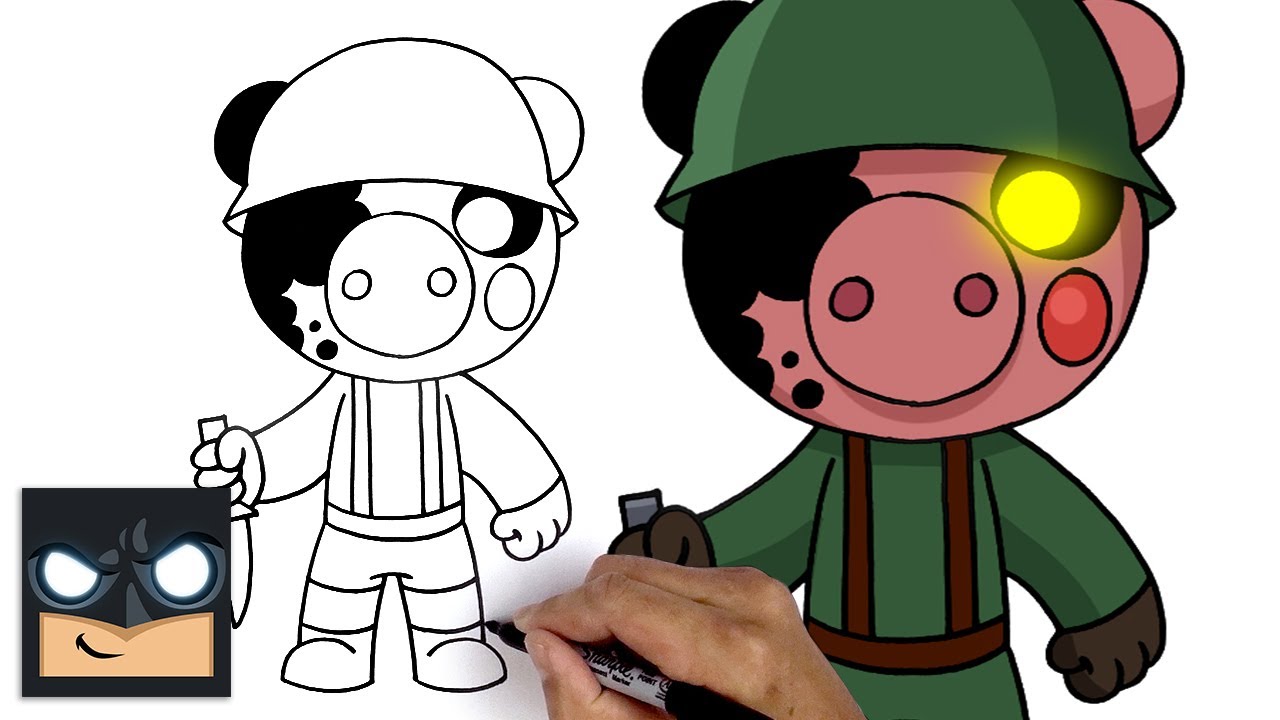 How To Draw Soldier | Roblox Piggy 