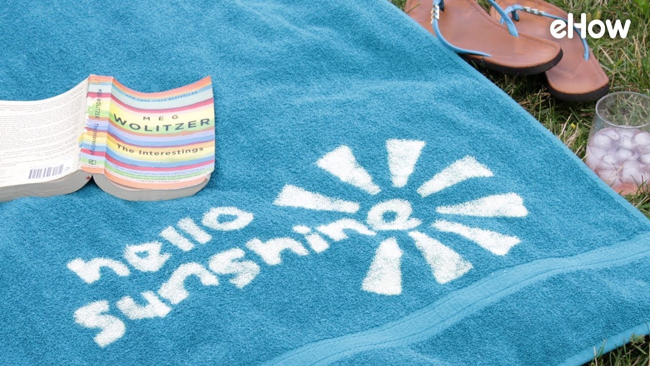 How to Easily Customize a Beach Towel with Bleach 