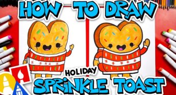 How To Draw Holiday Sprinkle Toast – Holiday Art YouTube Kids