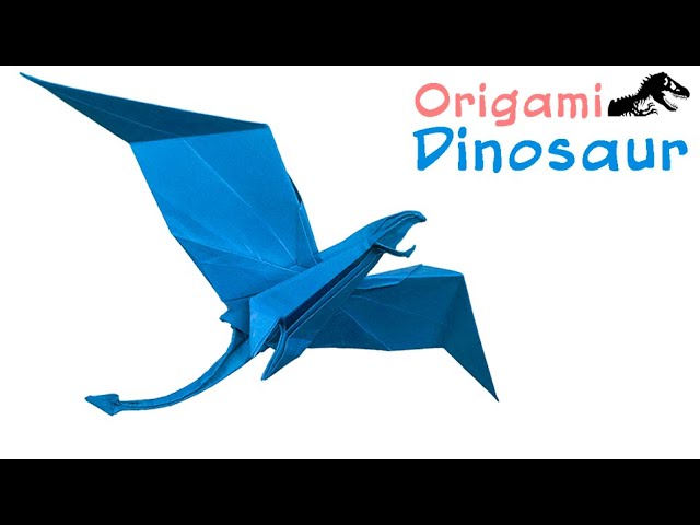 ORIGAMI FLYING DINOSAUR Step by Step || Origami Dragon 