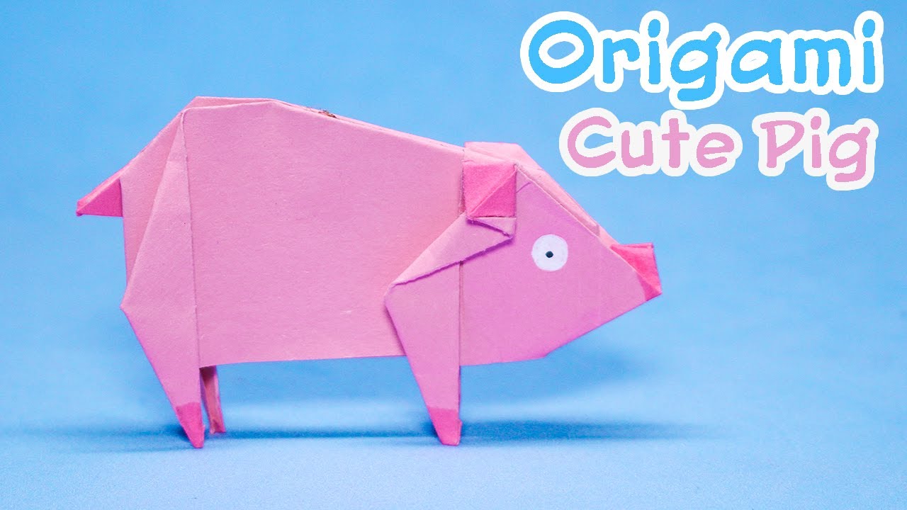 Easy Origami Cute Pig || How to make Paper Cute Pig step by step 
