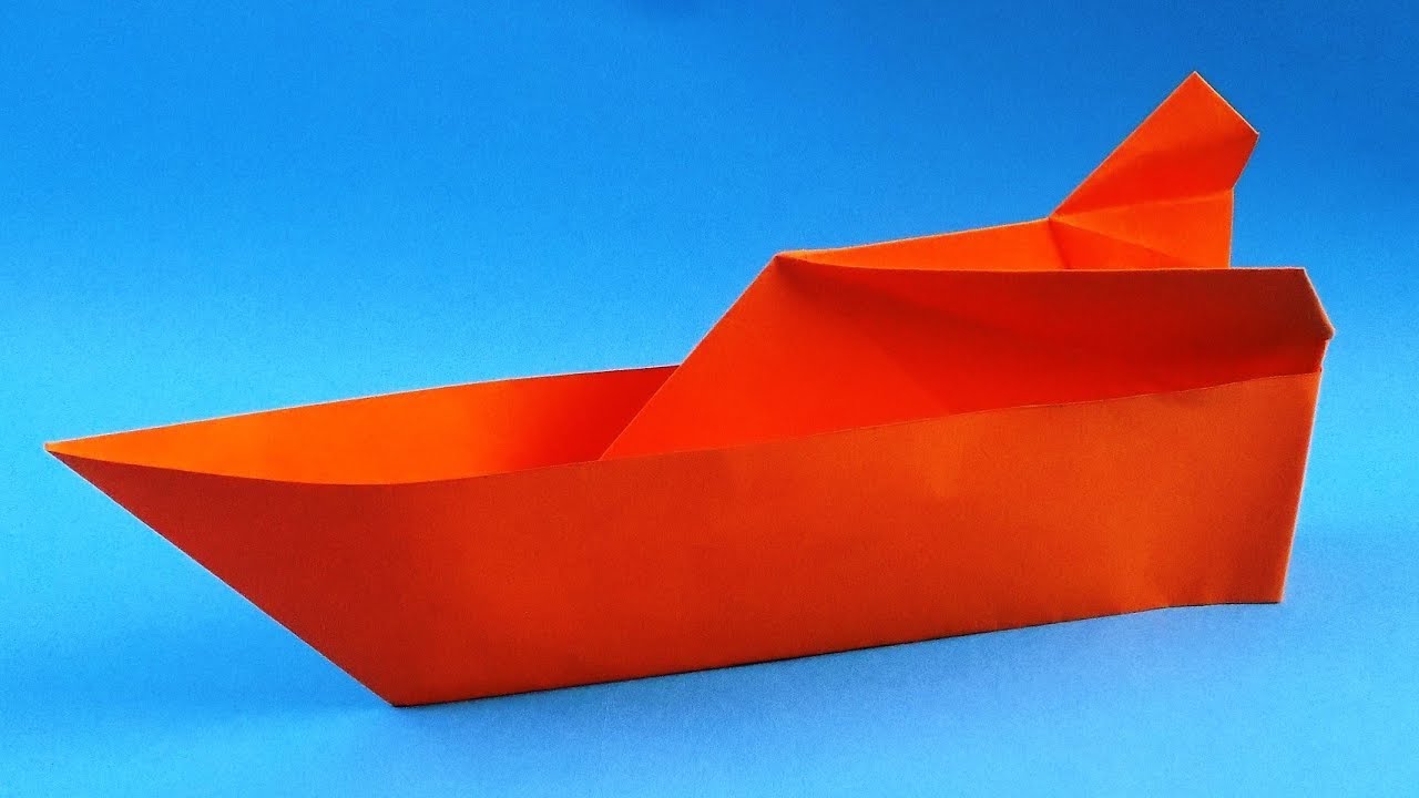 How to make an origami boat step by step 