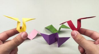 How to make Origami Flapping Bat | Animals Origami | Flying Origami