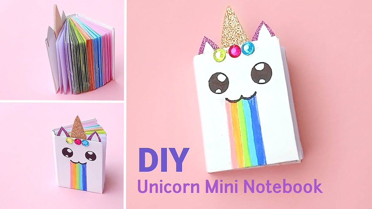How to make unicorn diary / DIY unicorn notebook / paper craft / DIY notebook / school craft #Shorts