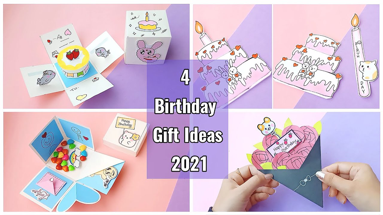 4 Beautiful Handmade Birthday Gift Ideas | Happy Birthday Gifts | Birthday 2021 Gifts Easy