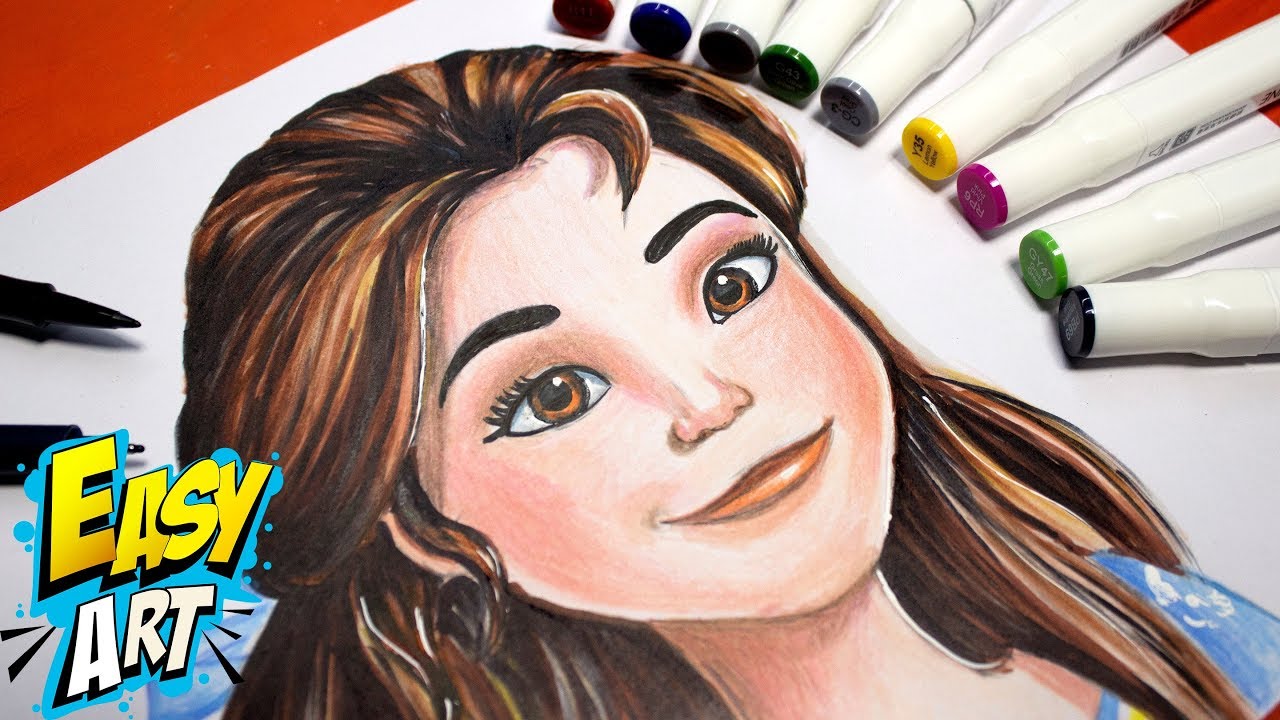How to Draw Princess isabel - Como dibujar la princesa Isabel - Elena de Avalor - Easy Art 