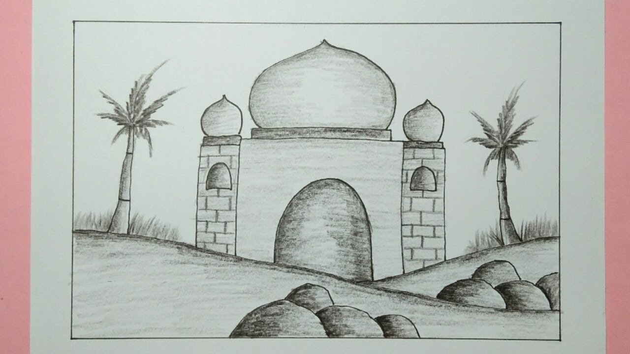 Cara Menggambar Masjid – How To Draw Mosque