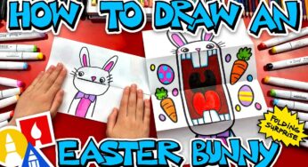 How To Draw A Big Mouth Easter Bunny – Folding Surprise