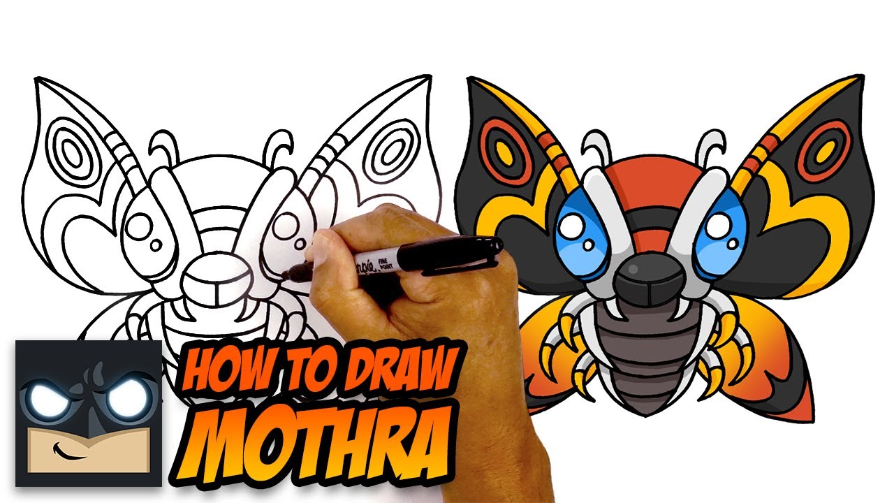 How to Draw Mothra | Godzilla | Step by Step Tutorial 