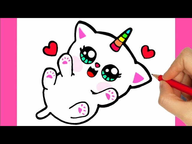 COME DISEGNARE UN CUCCIOLO DI GATTINO KAWAII