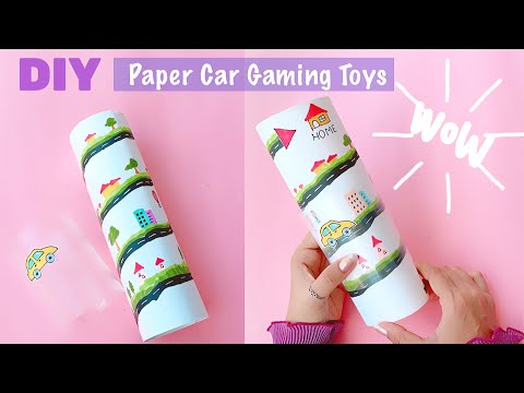 DIY Paper Gaming Car Races | Easy way to make paper toys | Car Races