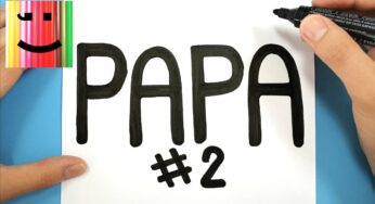 DESSIN FACILE – COMMENT DESSINER UN SUPER PAPA À PARTIR DU MOT PAPA