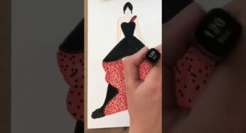 Comment dessiner une robe -How to draw a dress