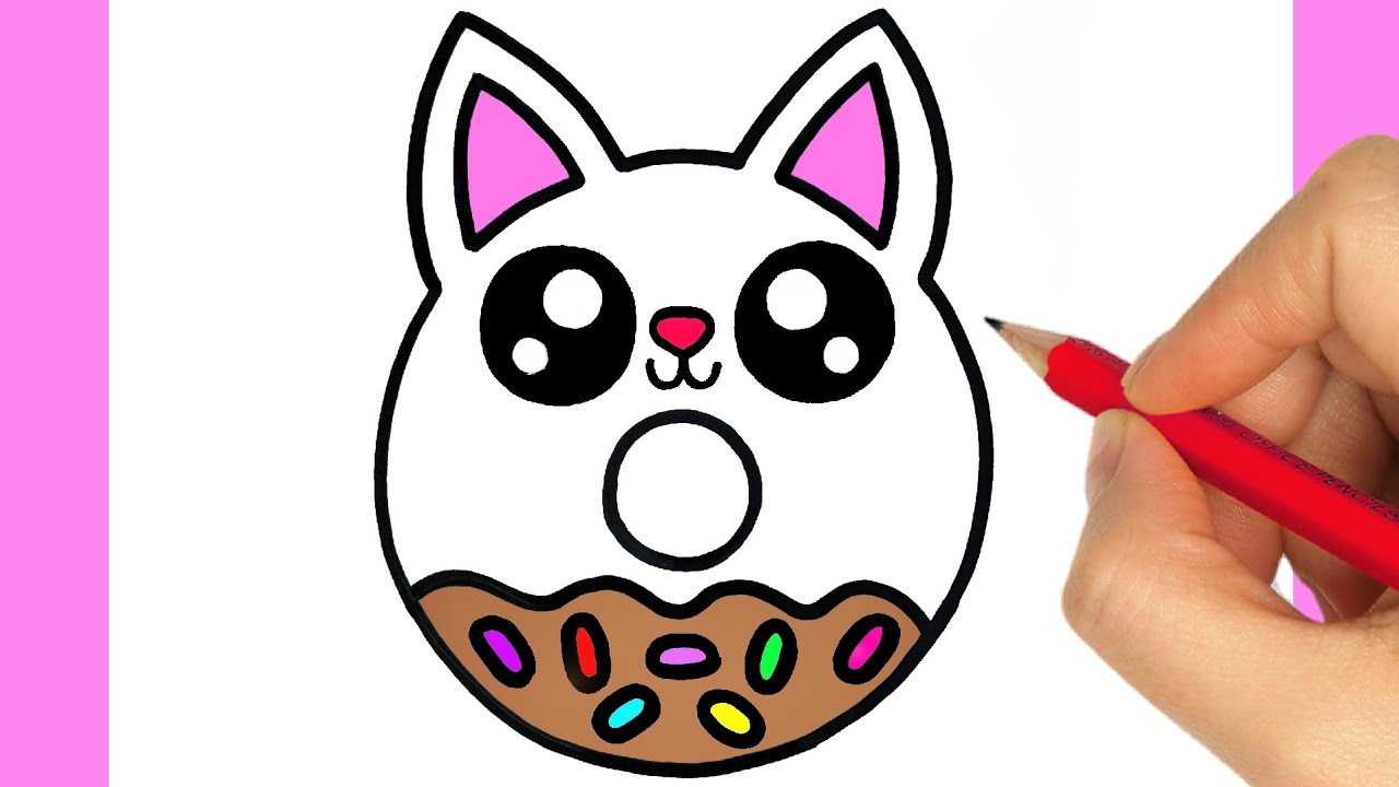 COMMENT DESSINER UN DONUT FACILE ETAPE PAR ETAPE