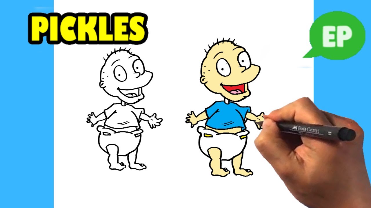 How to Draw Rugrats – Tommy Pickles – Easy for Beginners