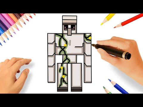 COMMENT DESSINER UN GOLEM DE FER | MINECRAFT