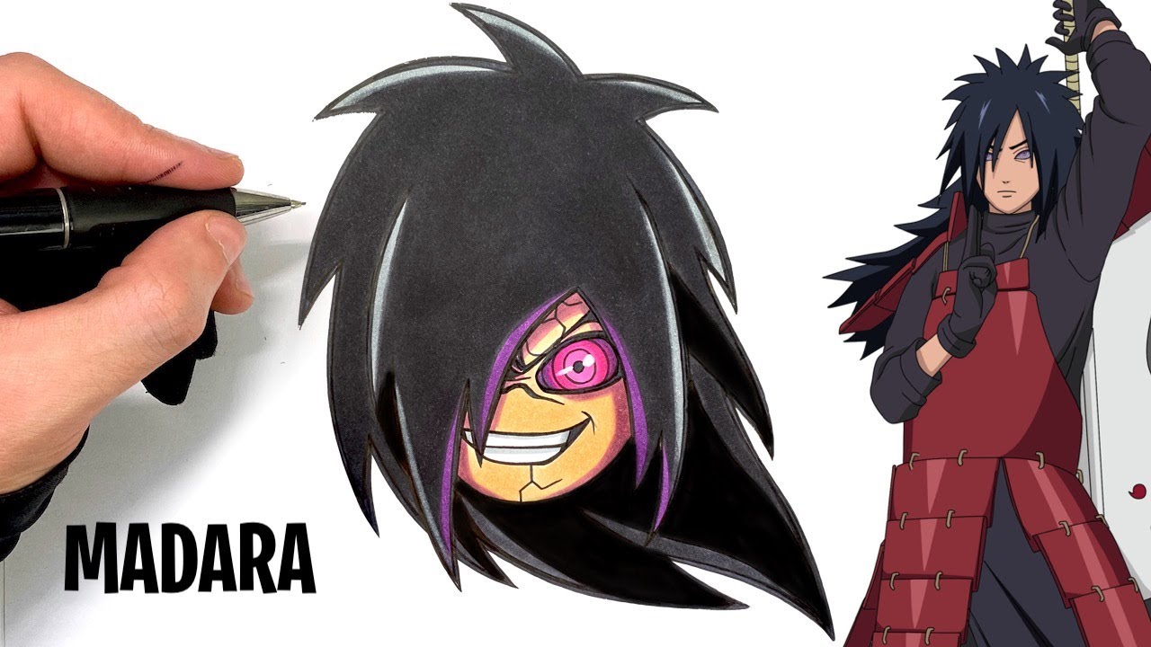 COMO DIBUJAR MADARA DE NARUTO COLOR