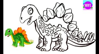 Cute Dinosaur Coloring and drawing for Kids Toddlers / Yaye ♡