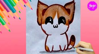 Cómo dibujar tierno perro kawaii – Dibujos para niños – Dibujos fáciles – How to draw cute dog