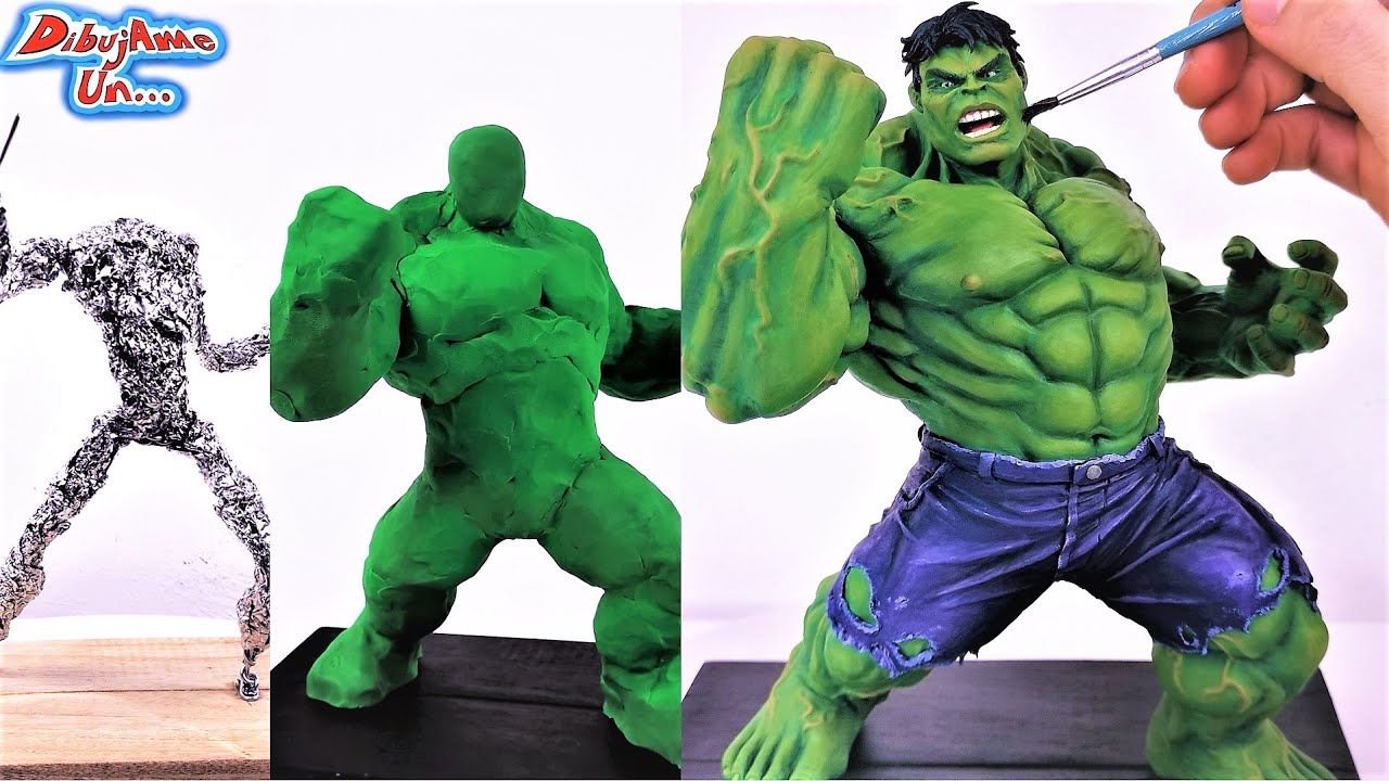 Como hacer a HULK Avengers MARVEL Escultura Plastilina || Sculpting The HULK in clay | DibujAme Un