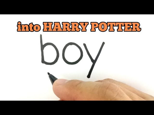 VERY EASY , How to turn words BOY into HARRY POTTER