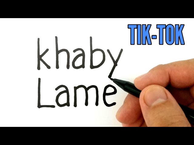 VERY EASY , How to turn words KHABY LAME into famous tik-tok khaby lame