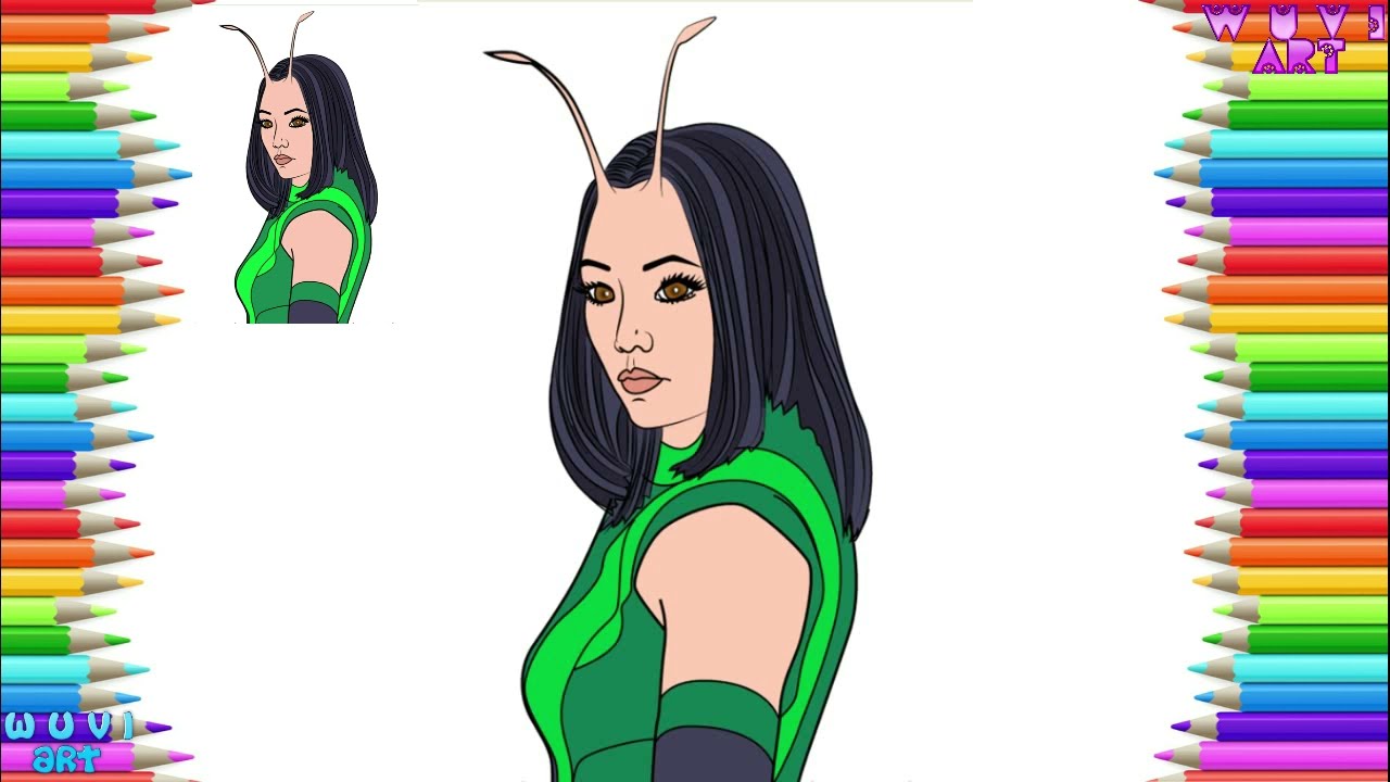 How to Draw Mantis from Avengers Endgame Step by Step Easy Drawing tutorial