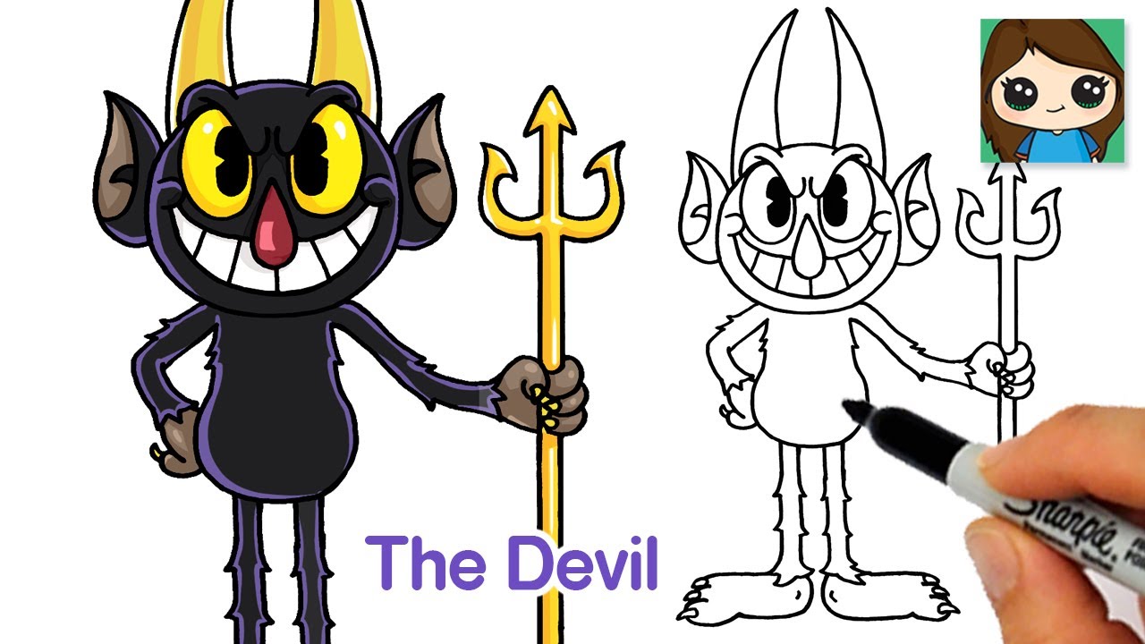 How to Draw The Devil Easy | The Cuphead Show