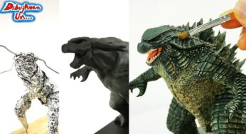 GODZILLA vs KONG de plastilina Escultura || Sculpting Godzilla Vs Kong || @DibujAme Un