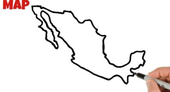 How to Draw Mexico Map | Country Maps Drawing