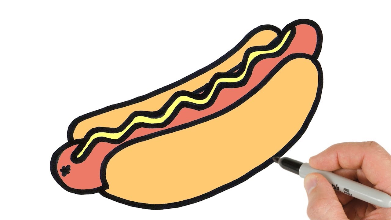 How to Draw Hot Dog | Food Drawing Tutorial | Easy Tips