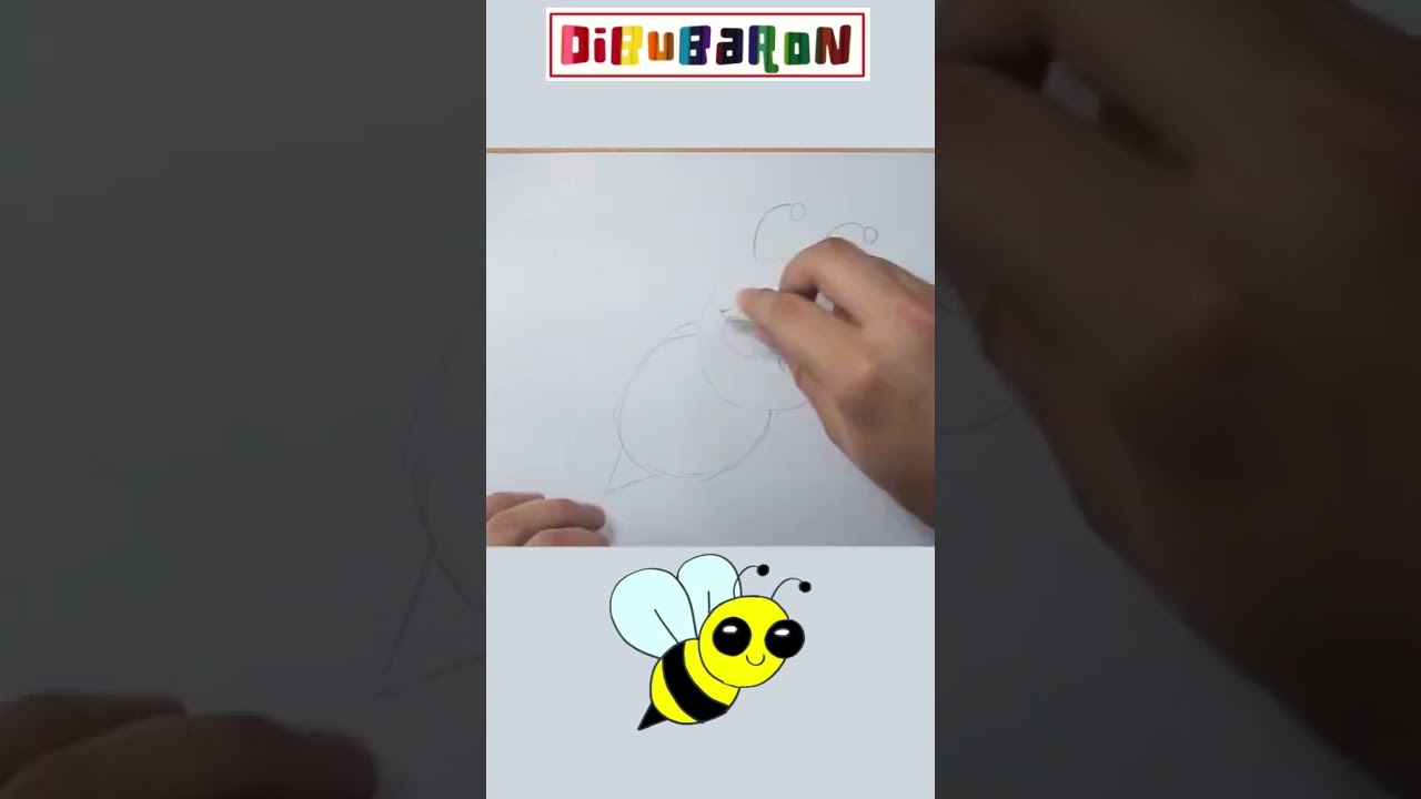 Dibujando una Abeja facilmente – Dibujos Sencillos – Dibubaron Speed Drawing