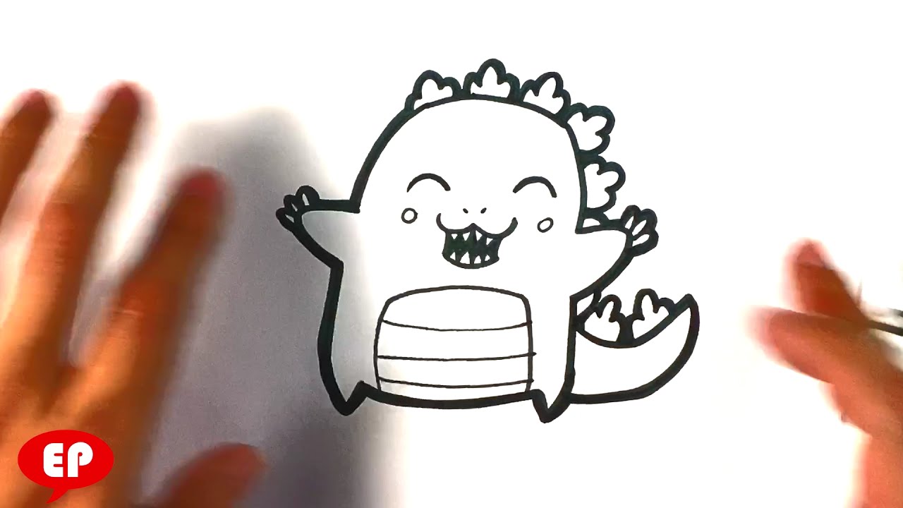 How to Draw Chibi Godzilla – Easy Pictures to Draw