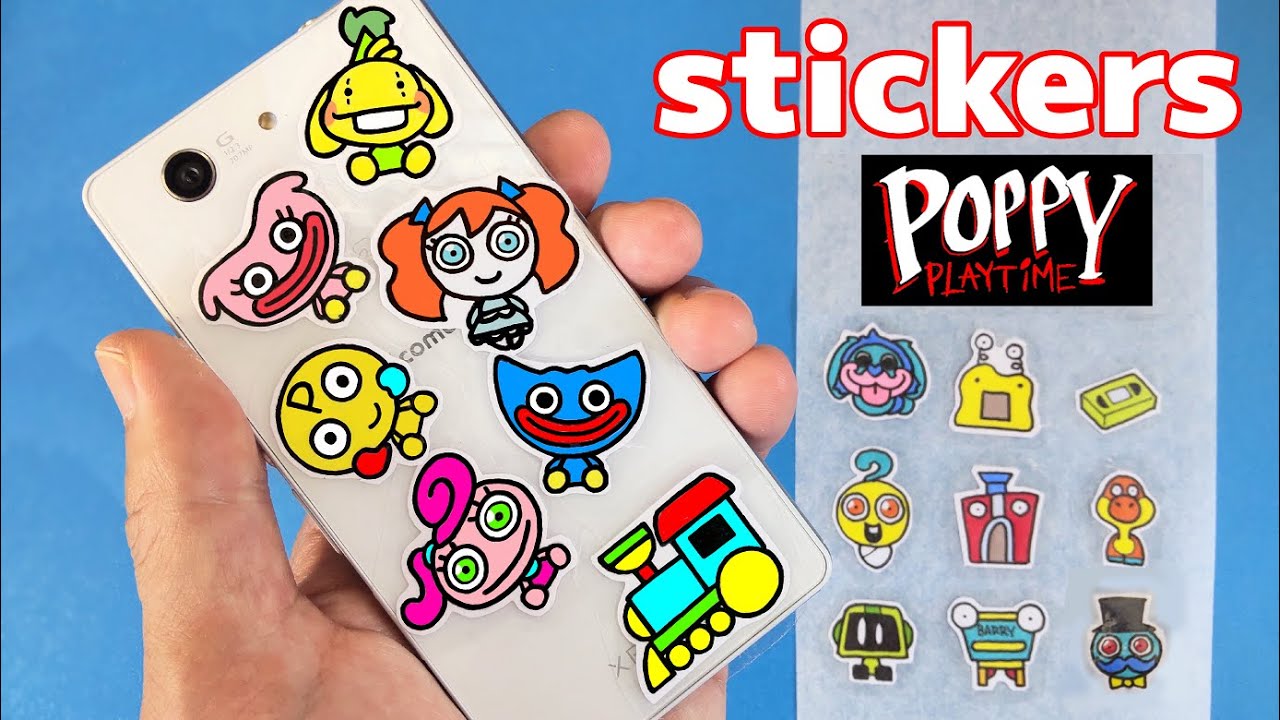 Very Easy！How to Make Poppy Playtime Stickers！Funny DIY & Drawing You can try now