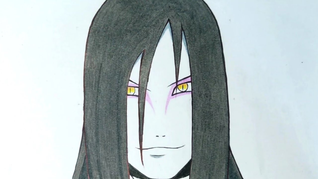 Como dibujar PASO A PASO A Orochimaru (大蛇丸, Orochimaru)