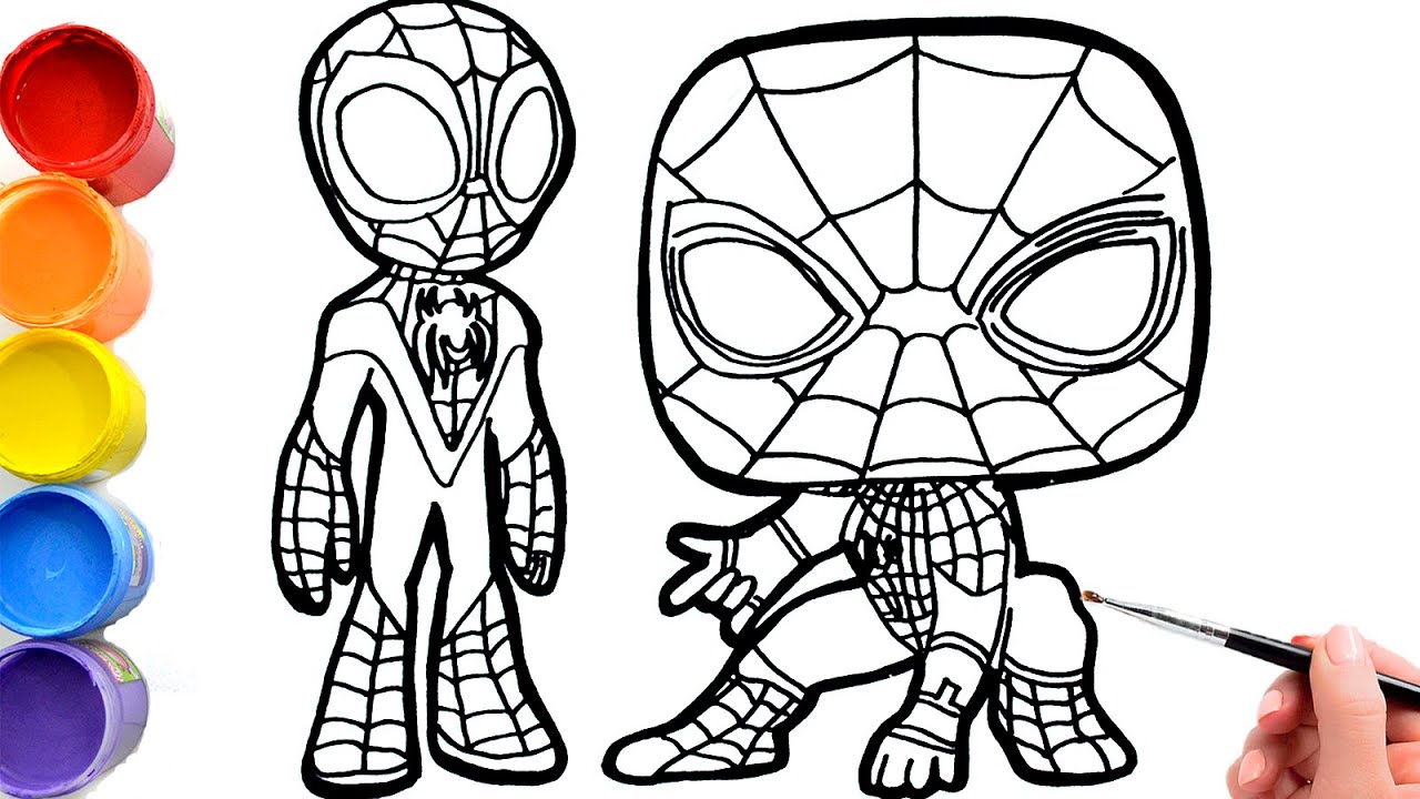 🔴🔴Spidey and his amazing friends 🕸 How to draw Spin and funko – toys