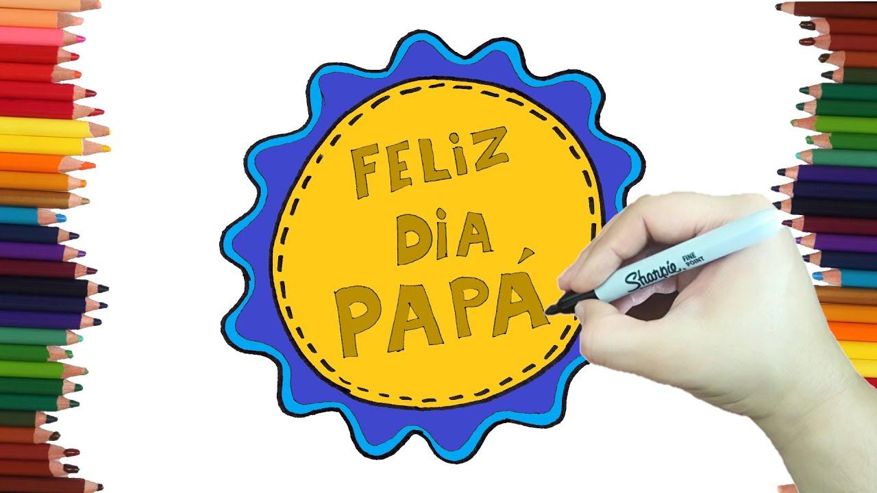 👨 🧔 Dibujo del día del padre